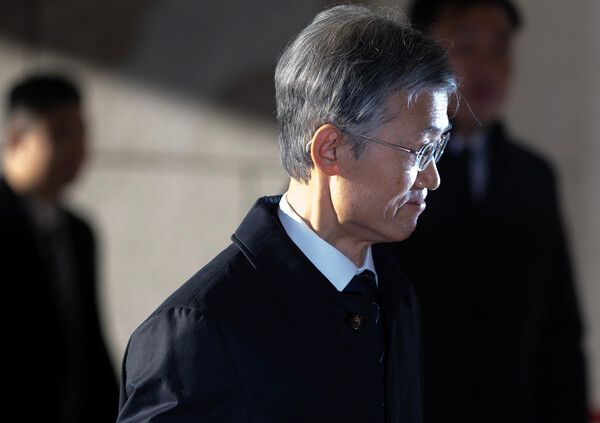 &nbsp;조희대&nbsp;대법원장이 22일 서울 대법원으로 출근하고 있다. [사진=연합뉴스]