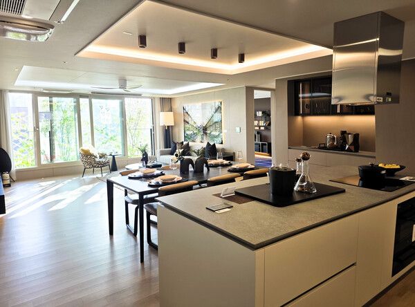 수지자이 에디시온 전용면적 120㎡ 내부 유니트 모습 [사진=GS건설]