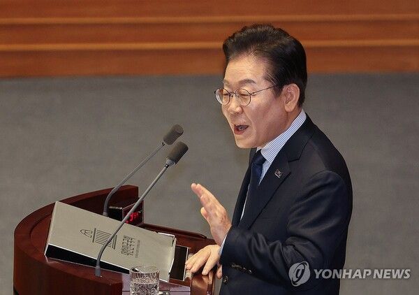 연설하는 이재명 대표 [사진=연합뉴스]