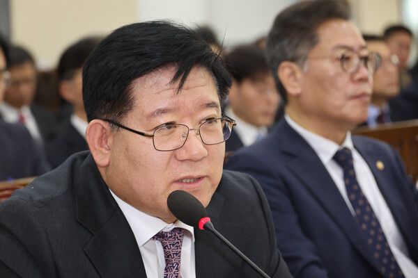 18일 서울 여의도 국회에서 열린 행정안전위원회 전체회의에서 경찰청장 직무대행를 맡은 이호영 경찰청 차장이 의원 질의에 답하고 있다. 2025.2.18 [사진=연합뉴스]