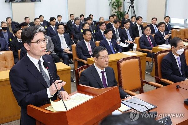 청문회 참석한 오동운 공수처장 [사진=연합뉴스]