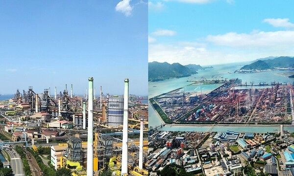 포스코 포항제철소(왼쪽)와 광양제철소 / 구성=폴리뉴스