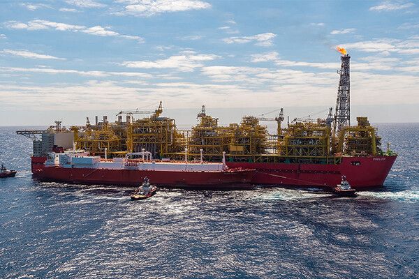 삼성중공업의 부유식 LNG 생산설비(FLNG). [사진=삼성중공업]