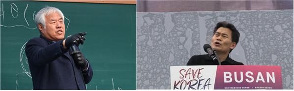 전광훈 사랑제일교회 목사(왼)&nbsp;한국사 강사 전한길 씨 [사진=연합뉴스 및&nbsp;꽃보다 전한길 유튜브 갈무리]