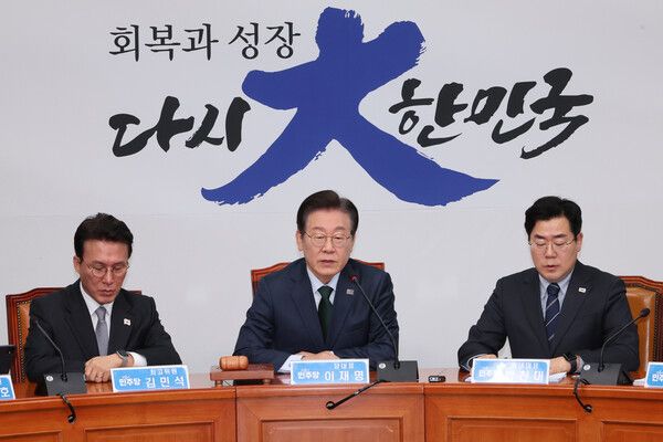 더불어민주당 이재명 대표가 5일 서울 여의도 국회에서 열린 최고위원회의에서 발언하고 있다. [사진=연합뉴스]