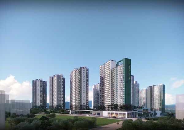 동탄 포레파크 자연앤 푸르지오 주경 투시도 [사진=대우건설]