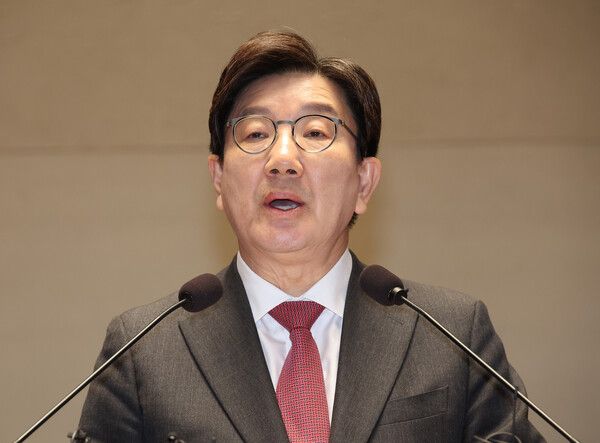 권선동 국민의힘 원내대표는 15일 한덕수 권한대행의 대선 경선에 참여하지 않는다고 밝혔다. [사진=연합뉴스]