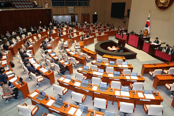 30일 국회에서 열린 예산결산특별위원회 전체회의 모습 [사진=연합뉴스]