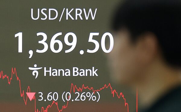 서울 하나은행 환율 현황판 [사진=연합뉴스]