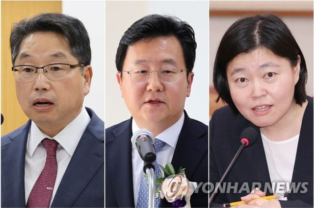 이재명 정부의 첫 검찰 인사가 1일 전격 단행됐다. 이날 임명된 신임 노만석 대검찰청 차장-정진우 서울중앙지검장-임은정 서울동부지검장 [사진=연합뉴스]