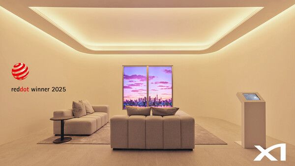 대치동 자이갤러리 내 자이랩(Xi Lab)&nbsp;구성 중&nbsp;'빛'을 주제로&nbsp;GS건설 조명시스템인&nbsp;Human Centric Lighting System&nbsp;체험공간 [사진=GS건설]