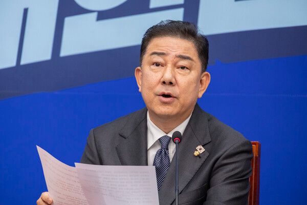 &nbsp;더불어민주당&nbsp;김병기&nbsp;당 대표 권한대행 겸 원내대표가 1일 국회에서 열린 최고위원회의에서 발언하고 있다. [사진=연합뉴스]
