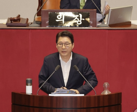 신동욱 의원이 무제한토론(필리버스터) 첫주자로 나섰다.[사진=연합뉴스]