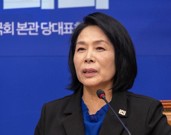 &nbsp;더불어민주당 국민주권 언론개혁 특별위원회&nbsp;최민희&nbsp;위원이 8월 14일 국회에서 열린 특위 출범식 및 1차 회의에서 발언하고 있다. [사진=연합뉴스]