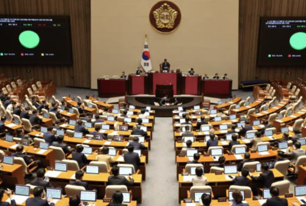 11일 국회 본회의서 순직 해병 수사 방해 및 사건 은폐 진상규명을 위한 특별검사 임명 등에 관한 법률일부개정법률안 수정안이 여당 주도로 통과됐다. [사진=연합뉴스]