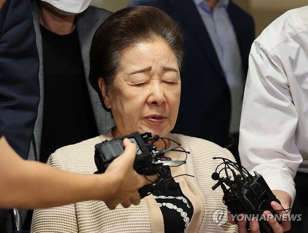 통일교 한학자 총재 [사진=연합뉴스]