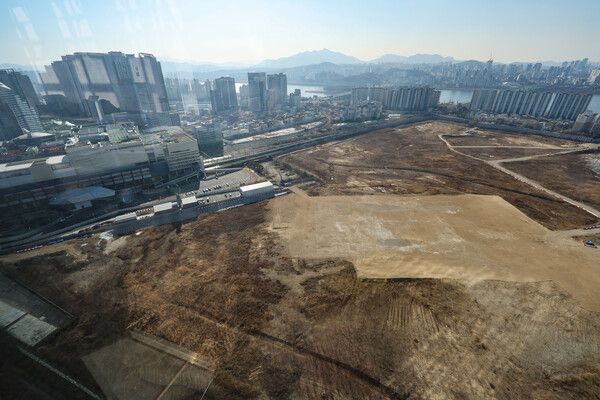 &nbsp;2028년 1만 가구 착공 예정인 서울&nbsp;용산국제업무지구 부지. [사진=연합뉴스]