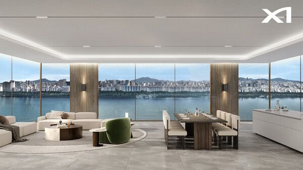 자이(Xi)가 특허 출원한 '파노라마 조망 가능한 구조' 설계 적용된 예시 이미지.사진=GS건설