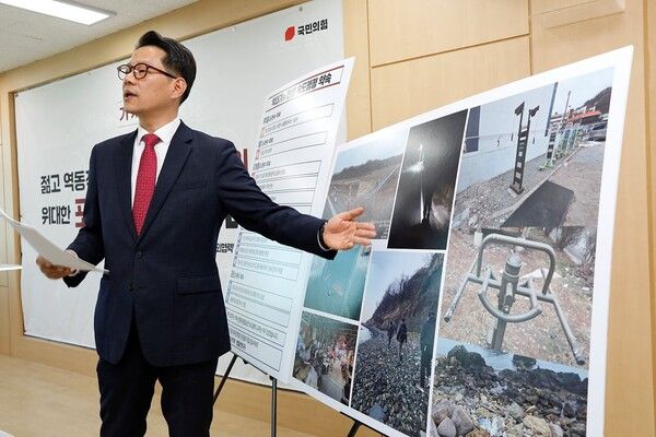 박대기 前 대통령실 대외협력비서관 직무대리가 12일&nbsp;'민생 속도행정' 공약을 발표하고 있다. / 사진=박대기 前 대통령실 대외협력비서관 직무대리