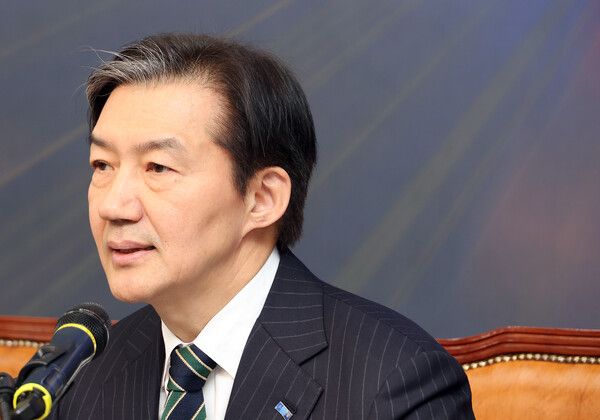 &nbsp;조국혁신당&nbsp;조국 대표가 2일 국회에서 열린 최고위원회의에서 발언하고 있다. [사진=연합뉴스]