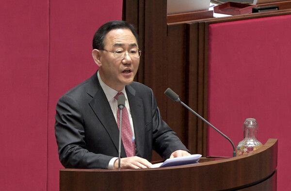 주호영 국회부의장이 12일 국회 본회의에서&nbsp;