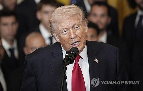 도널드&nbsp;트럼프&nbsp;미 대통령.&nbsp;[AP 연합뉴스 자료사진. 재판매 및 DB 금지]