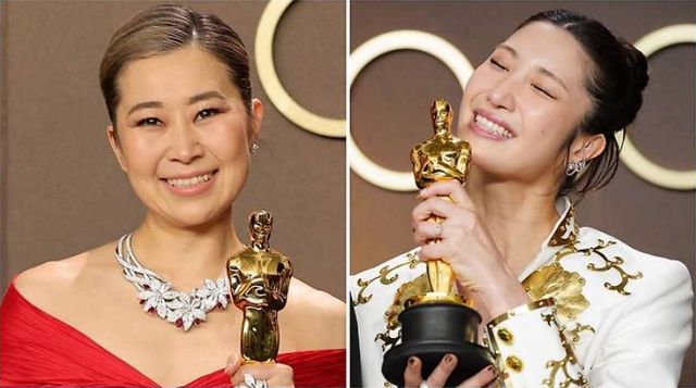 제98회 아카데미 시상식에서 '케이팝 데몬 헌터스'로 장편 애니메이션상을 수상한 매기 강 감독(왼쪽 사진)과 주제가상을 수상한 가수 이재(오른쪽). [사진=EPA, AP=연합뉴스]