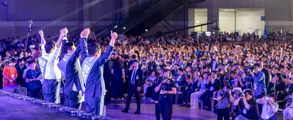 &nbsp;지난해 8월 열린 더불어민주당 전당대회 모습. [사진=연합뉴스]