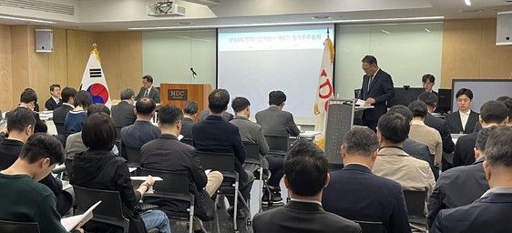 &nbsp;제8기 정기주주총회. [사진=IPARK현대산업개발]