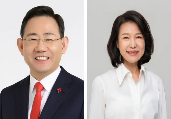 사진 왼쪽 주호영 국회부의장(6선,대구 수성갑) , 오른쪽 이진숙 전 방송통신위원회 위원장