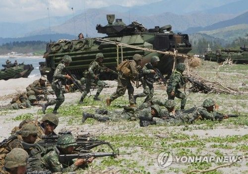 미 31해병원정대 훈련&nbsp;[사진=EPA=연합뉴스&nbsp;