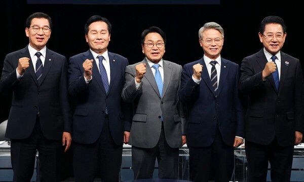 더불어민주당 전남·광주 통합특별시장 경선 후보 TV토론회 (사진=신정훈 페이스북)