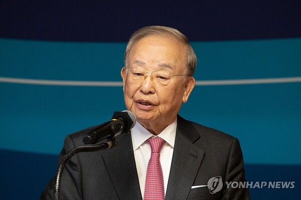 손경식 한국경영자총협회 회장이 30일 국회 사랑재에서 열린 '국회 사회적 대화 결과 보고'에서 발언하고 있다. 2026.3.30 [공동취재] [사진=연합뉴스]