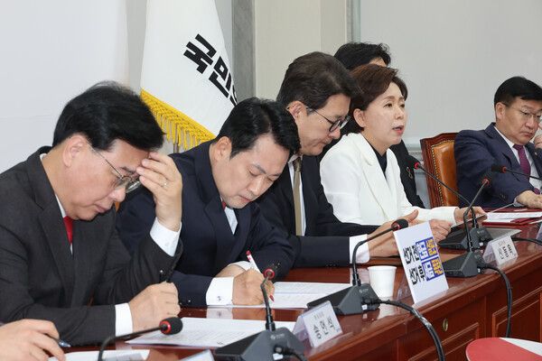 국민의힘&nbsp;양향자&nbsp;최고위원이 9일 서울 여의도 국회에서 열린 최고위원회의에서 발언하고 있다. [사진=연합뉴스]