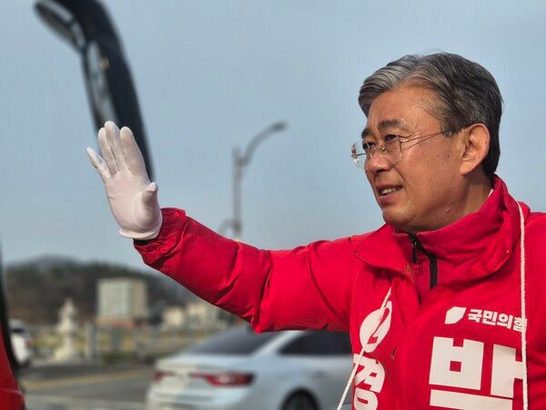 선거 유세 중인&nbsp;박병훈 경주시장 예비후보 / 사진=박병훈 경주시장 예비후보 캠프