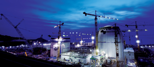 대우건설이 주간사로 준공한 신월성 원자력발전소 1,2호기 공사 진행 당시 전경.[사진=대우건설]