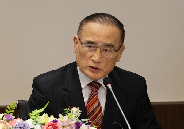 위성락&nbsp;국가안보실장이 13일 서울 프레스센터 한국신문방송편집인협회에서 열린 간담회에서 발언하고 있다. [사진=연합뉴스]