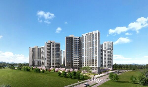 중흥건설그룹 중흥토건이 부산 에코델타시티에 501세대 규모 아파트를 이달 공급한다. [사진=중흥토건]