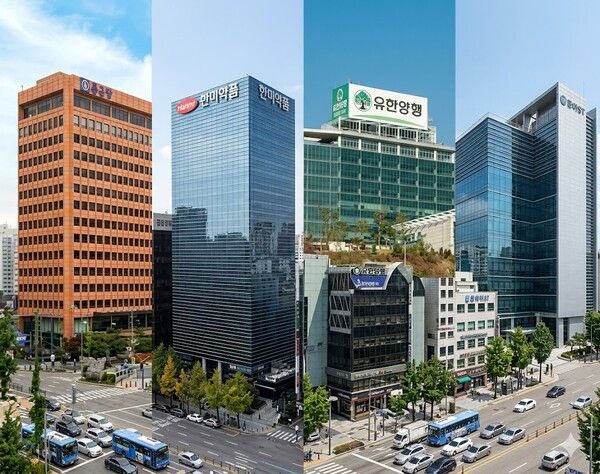 종근당, 유한양행, 한미약품, 동아ST가 글로벌 기술 수출을 성공시키며 'K-제약형 선순환 구조'를 확립하고 있다. [사진=각사]