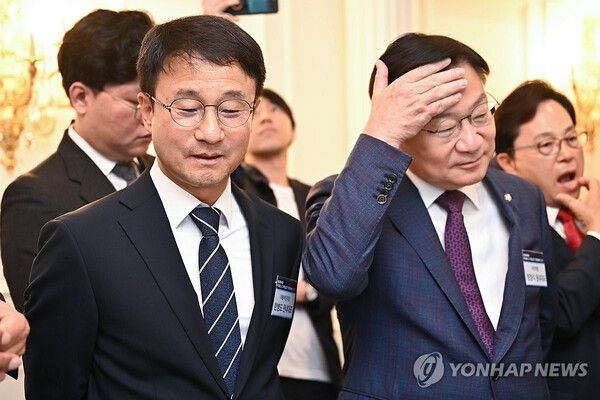 한병도 민주당 원내대표(左), 정점식 국민의힘 원내대표.[사진=연합뉴스]