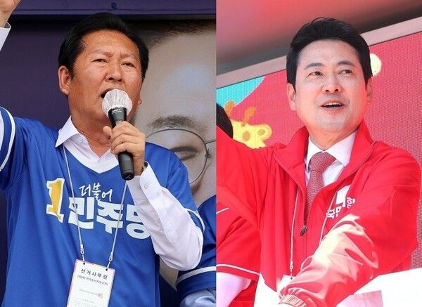 정청래 민주당 대표(左), 장동혁 국민의힘 대표.[사진=연합뉴스]