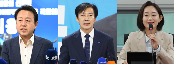 (왼쪽부터) 경기 평택을 국회의원 재선거에 출마한 더불어민주당 김용남 후보가 4일 평택시 선거사무소에서 낙선 인사를 하고 있다. 2026.6.4 [공동취재] 경기 평택을 국회의원 재선거에 출마한 조국혁신당 조국 후보가 4일 경기도 평택시 선거사무소에서 선거 패배를 인정하고 있다. 2026.6.4 경기 평택을 국회의원 재선거에 나섰던 진보당 김재연 상임대표가 5일 국회 의원회관에서 6·3 지방선거 및 국회의원 재보궐선거와 관련해 기자 간담회를 하고 있다. 2026.6.5 [사진=연합뉴스]