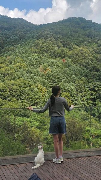 선마을에서 자연과 함께 휴식을 취하는 모습 [사진=대웅제약]