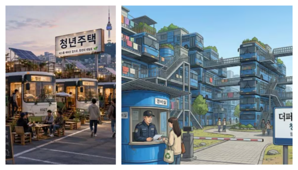폐버스 청년주택관련, '한남 더 휠' '더 퍼스트 무빙 캐슬' 밈 이미지 [SNS 갈무리]