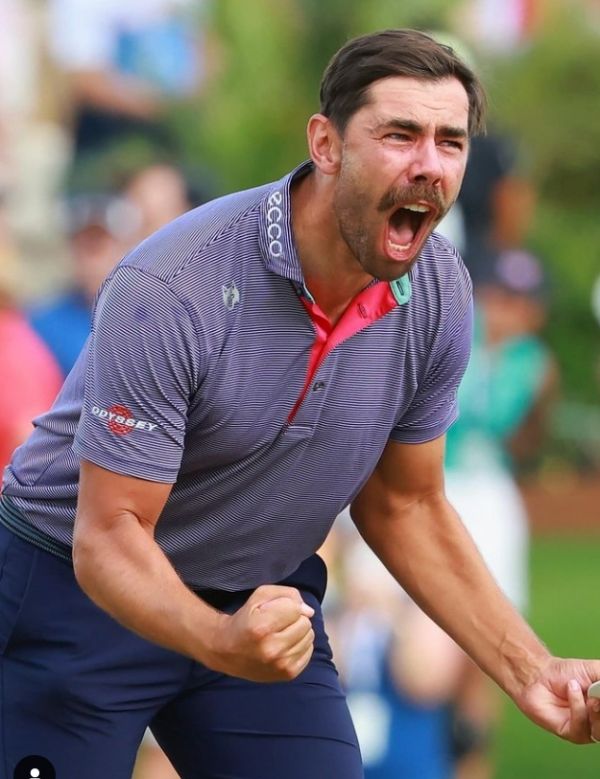 18번홀에서 이글을 넣으며 우승을 확정한 에릭 반 루엔. 사진=PGA투어