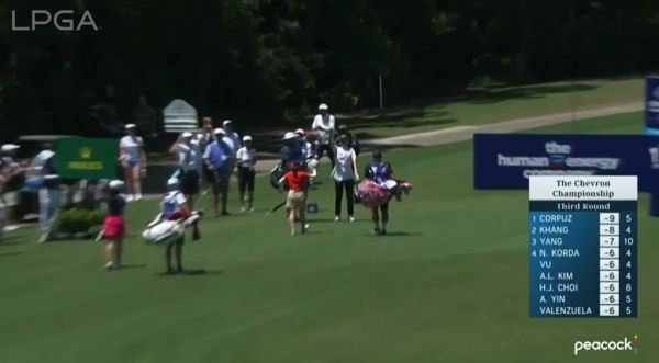 전인지 17번홀 홀인원. 사진=LPGA TV 캡처