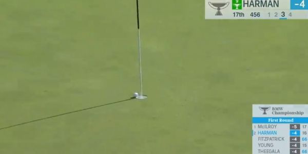 홀로 들어가는 브라이언 하먼의 볼. 사진=PGA 투어