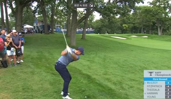로리 매킬로이의 세컨드 샷. 사진=PGA투어