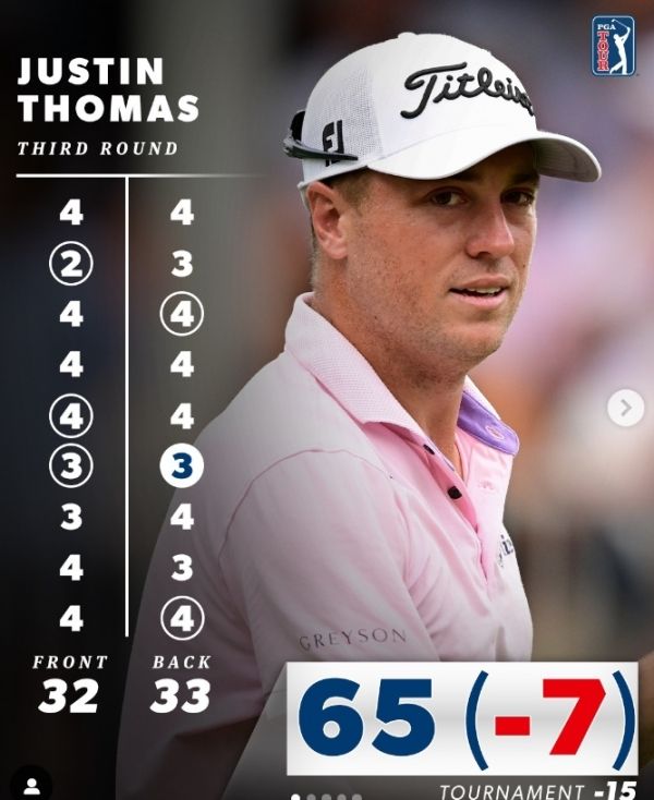 저스틴 토마스. 사진=PGA투어