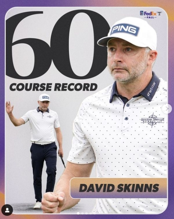 60타를 친 데이비드 스킨스. 사진=PGA투어